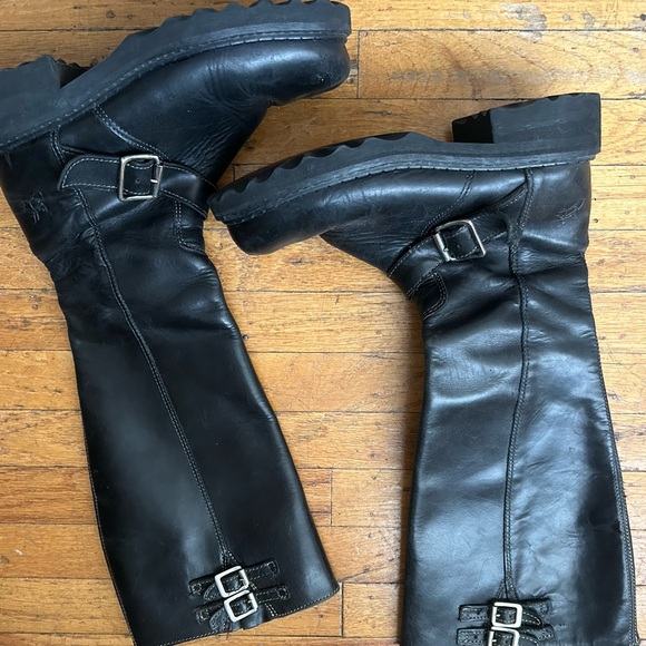 Vintage John Fluevog Big Ruth Tall Leather Boots - Picture 4 of 4
